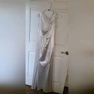White Satin Dress